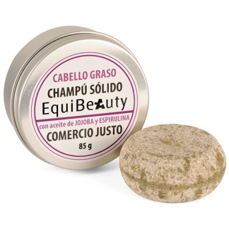 Champú sólido cabello graso con jabonera