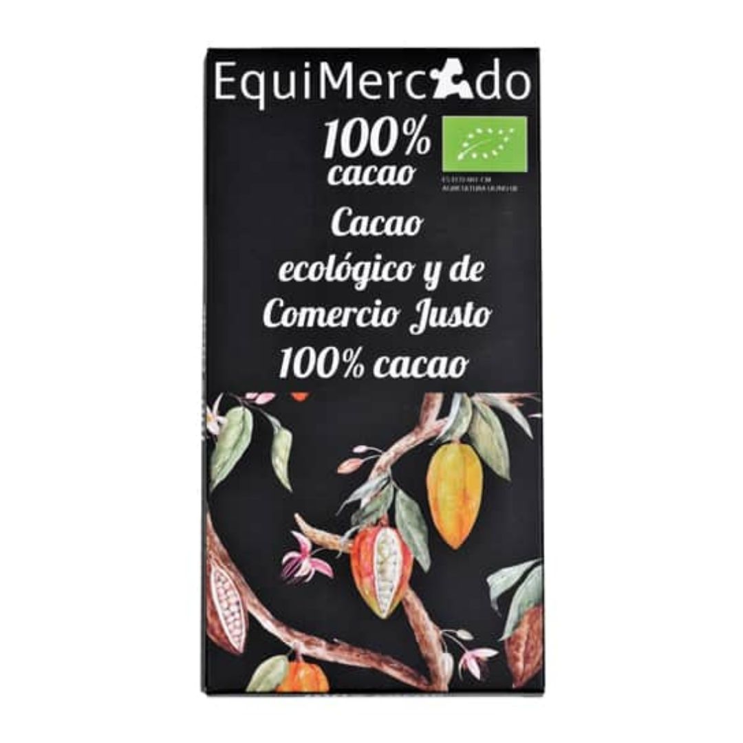 Chocolate negro cacao 100% Bio