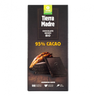 TABLETA DE CHOCOLATE NEGRO 95% BIO