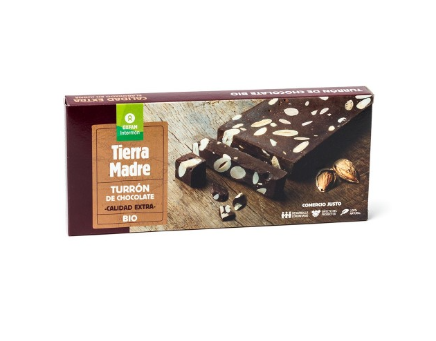 TURRON CHOCOLATE BIO CON ALMENDRAS