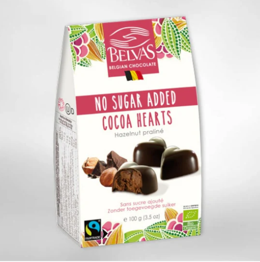 Bombones Corazón veganos sin azúcar BIO